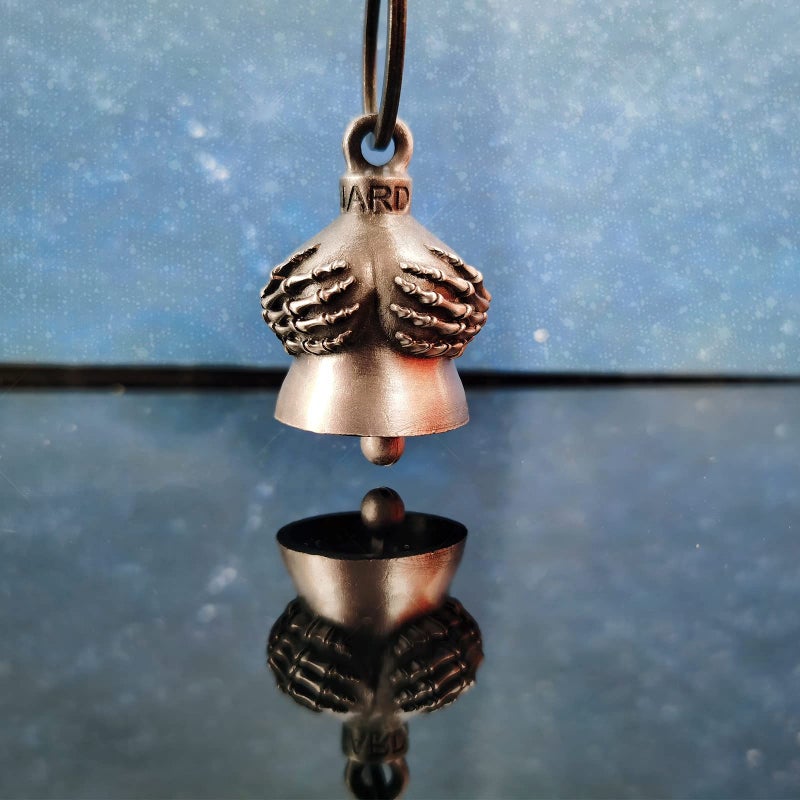GARGOYLE BELLS Motorcycle Bell with Hanger  Key Chain with Delicate Luck Bell  3D Design Zinc Alloy  Unisex  Keychain  Biker Accessories - Image 3